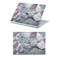 MasiBloom Full Body Protector Sticker Decal Protective Laptop Cover Skin for 13" 13.5 inch Microsoft Surface Book 2 (2017 Released) (for 13.5" Surface Book 2, Marble White with Grey&Brown)