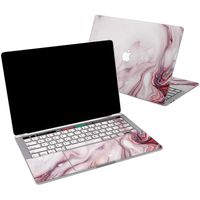 Lex Altern Vinyl Skin for MacBook Air 13 inch Mac Pro 16 15 Retina 12 11 2019 2018 2017 2016 White Paint Abstract Liquid Red Artistic Fluid Touch Bar Laptop Cover Keyboard Decal Sticker Wrap Girl