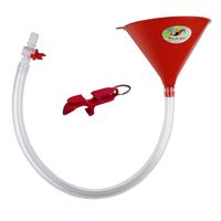 Beer Bong Funnel with Valve - USA Made Extra Long 2.5 feet (30 inch) Kink Free Tube - Bonus Shotgun Keychain Tool Bottle Opener - Premium Funnel for Beer Drinking Games, College Parties, Spring Break