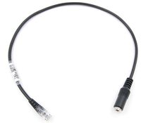 VoiceJoy 3.5mm Smartphone Headset to RJ9 Adapter Cable - 3.5mm Headphone Converter to Office Telephone IP Phones Toshiba Aastra Nortel NEC Mitel ShoreTel InterTel
