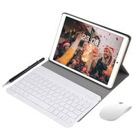 2 in 1 Tablet Android 8.1 10 Inch, Tablet PC with Wireless Bluetooth Keyboard Case, Tablet Cases with Pencil 3GB RAM 64GB ROM, Dual SIM Quad Core 1.5Ghz, Dual Camera 5MP + 8MP (Gold)