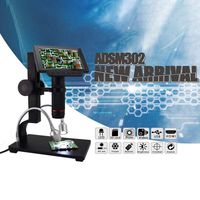 ADSM302 USB Digital Microscope 1080P Full HD 5-inch Video Microscope Industrial Camera Magnifier with Remote Control Magnifier Industrial Tools