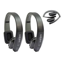 Key Audio 2 Two Channel Folding Adjustable Universal Rear Entertainment System Infrared Headphone Car TV Video Audio and Listening with Superior Sound Quality