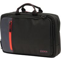 CODi Ultra Lite Top Load Briefcase for Laptops up to 15.6 Inch, Black with Red/Grey Accents (C1009)