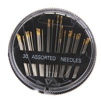 CJESLNA 30pcs Assorted Hand Sewing Needles Embroidery Mending Craft Quilt Sew Case