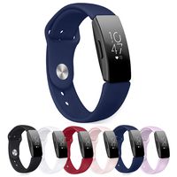 Bands Compatible Fitbit Inspire HR & Inspire Fitness Tracker, Soft Silicone Replacement Wrist Band Bracelet Accessories for Fitbit Inspire & Inspire HR, for Women Men (Dark Blue)