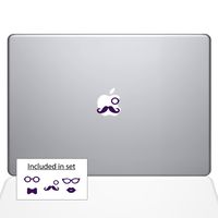 The Decal Guru Party of Three MacBook Decal Vinyl Sticker - 11" MacBook Air - Lavender (1144-MAC-11A-LAV)