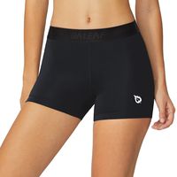 BALEAF Women's 3 Inches Volleyball Compression Shorts Sports Black/Black Size XS