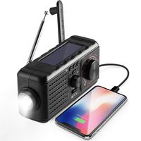 Weather Radio for Emergency with AM/FM Flashlight Read Lamp