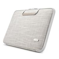 Cozistyle Smart Sleeve Case Linen Collection for 11" MacBook Air Impact-Resistant PC Hardshell (Ivory White, 15")