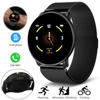 Sport Smart Watch for Men Women Fitness Tracker Waterproof Smartwatch Heart Rate Blood Pressure Sleep Monitor 3 Sports Modes Compatible with iPhone Android Samsung S10e S10 Plus S9 S8 (Steel strap)