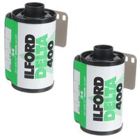 Ilford G 1748192 Delta Pro Fast Fine Grain Black and White Film, ISO 400, 35mm, 36 Exposures (2 Pack)