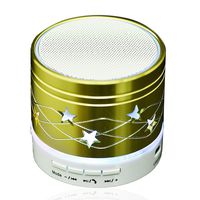 Portable Bluetooth Speaker Wireless Speaker Led Night Light Stereo Speaker Handsfree Call Music Player with Microphone TF Card Slot Compatible iOS Android Samsung S8 S9 iPhone Lg Laptops Tablets Pc