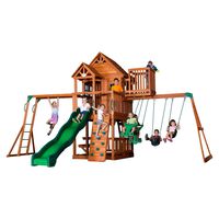 Backyard Discovery Skyfort II All Cedar Wood Swing Set