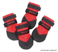 Ultra Paws Durable Dog Boots SMALL Red