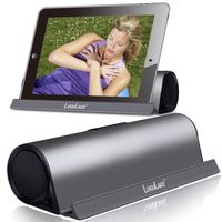 LuguLake 610 Aluminum Portable Bluetooth 4.0 Speaker with Stand Dock, HiFi, 2X 3Watts, Enhanced Bass, 10 Hours Playtime-Coffee