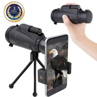 Monocular Telescope Dual Focus Prism Night Vision Waterproof dustproof Shockproof Scope for Bird Watching, Camping, Outdoor Hunting
