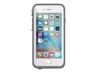 Lifeproof FRĒ SERIES iPhone 6/6s Waterproof Case (4.7" Version) - Retail Packaging - AVALANCHE (BRIGHT WHITE/COOL GRAY)
