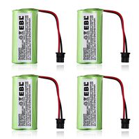 EBL 4-Pack 2.4V 900mAh Rechargeable Cordless Phone Telephone Batteries for Uniden BT-1021 BT1021 BT-1008 BT-1016