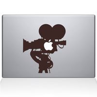 The Decal Guru 0063-MAC-13P-BRO Film Camera MacBook Decal Vinyl Sticker, 13" MacBook Pro (2015 & Older), Brown