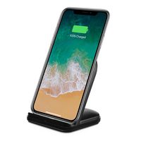 RNDs Fast Charge Wireless Charging Stand for Samsung Galaxy (S10, S10 Plus, S10e, S9, S9 Plus, S8, S8 Plus, S7, S6) Note (8, 9) and Other QI Enabled Devices (AC Adapter NOT Included) (Black)