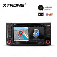 XTRONS 7 Inch Android 8.1 Car Stereo Radio GPS Navigator with Bluetooth 5.0 USB SD DVD Drive Supports Backup Camera DVR Full RCA SWC 4G 3G for VW Touareg 2004-2011