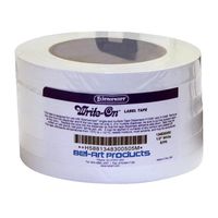 Bel-Art Write-On White Label Tape; 40yd Length, ¹/₂ in. Width, 3 in. Core (Pack of 6) (F13483-0050)