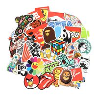 Cool Laptop Stickers Pack 100 pcs 6 Series Stickers Variety Vinyl Car Sticker Motorcycle Bicycle Luggage Decal Graffiti Patches Skateboard Stickers for Laptop Stickers for Kid and Adult (A)