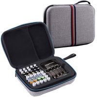 Battery Organizer Storage Case fits for AA AAA Battery/Ni-MH/Energizer/EBL Charger Batteries -Not Includes Batteries and Chargers