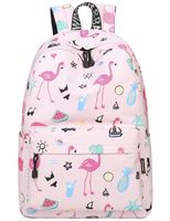Backpack for Teens, Fashion Cranes Pattern Laptop Backpack College Bags Shoulder Bag Daypack Bookbags Travel Bag by Mygreen (Pink-Large)