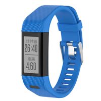 Compatible with Garmin Vivosmart HR+ Bands Women Men, Replacement Silicone Band Straps Bracelet Wristbands for Vivosmart HR Plus, Approach X10, Approach X40 (Blue)