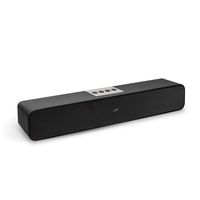 IJOY Ledge 20W Mini Bluetooth Sound Bar, Wired and Wireless Home Theater Audio for Cell Phone/Tablet/Projector and Support TV with AUX/RCA Output Compatible with iPhone & Samsung (Black)