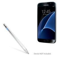 Samsung Galaxy S7 Stylus Pen, BoxWave [AccuPoint Active Stylus] Electronic Stylus with Ultra Fine Tip for Samsung Galaxy S7 - Metallic Silver