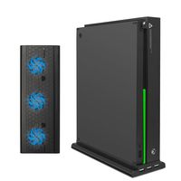 Vertical Cooling Stand Compatible with Xbox One X, FastSnail Cooling Fan Stand Compatible with Xbox One X with 3 USB Ports and a Light Bar (Only Compatible with Xbox one X)