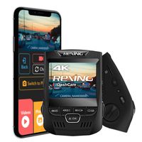 Rexing V1 3rd Generation 4K UHD WiFi Car Dash Cam 2.4" LCD 170° Wide Angle Dashboard Camera Recorder with WiFi, 16GB Card, G-Sensor, WDR, Loop Recording