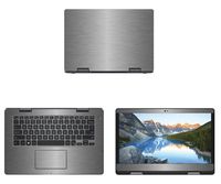 Decalrus - Protective Decal for Dell Inspiron 5481 / i5481 2-in-1 Laptop Titanium Texture Brushed Aluminum Skin case Cover wrap BAdellInspiron2in1_5481Titanium