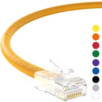 InstallerParts Ethernet Cable CAT6 Cable UTP Non-Booted 6 FT - Yellow - Professional Series - 10Gigabit/Sec Network/High Speed Internet Cable, 550MHZ