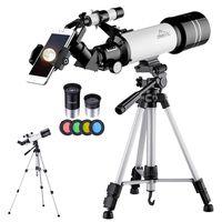 MAXLAPTER Telescope for Kids and Beginners, 70mm Travel Refractor Telescope for Astronomy with Adjustable Tripod, Smartphone Adapter, Camera Shutter Wire Control, Backpack
