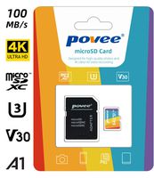 64GB Micro SD Card with Adapter,U3 A1 MicroSDXC Card 667X High Speed Up to 100MB/s UHS-I MicroSD UHS-1 Memory Card for Android Smartphone Nintendo Galaxy Fire and Gopro