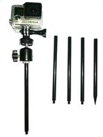MEINUOKE Trail Camera Stake Mount | Ground Spike Stick Mount | Adjustable Tilt 1/4-20 Ball Head | Fits Scouting Hunt Cameras and Gopro Action Cam
