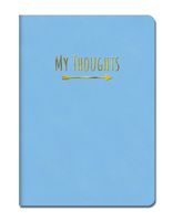 Studio Oh! Medium Leatheresque Journal, My Thoughts Bobbidy-Bobbidy Blue