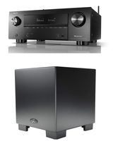 Denon AVR-X3600H 9.2 Channel A/V Reveiver and Martin Logan Dynamo 1000W 12" Powered Subwoofer Bundle