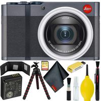 Leica C-Lux Digital Camera (Midnight Blue) Bundle w/ 64GB Memory Card + Accessories
