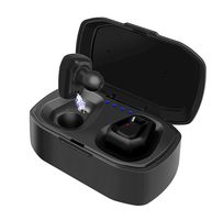 True Wireless Earbuds TWS Bluetooth Headphones [2019 Version] Mini Stereo HiFi Sound Bluetooth 5.0 IPX5 Water Resistant, 3D Stereo Sound, Wireless Earphones in-Ear Headset with Charging Case (Black)