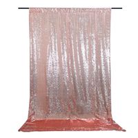San Tungus 6FTx8FT Rose Gold Sequin Backdrops, Sequin Photo Booth Curtain, Party Wedding Backdrops, Christmas Decoration
