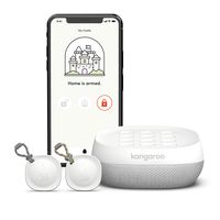 Kangaroo Home Security System (Siren + Keypad, WiFi-Enabled, App-Based, Listens to Smoke and CO Alarms)