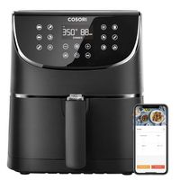 COSORI Smart WiFi Air Fryer 5.8QT(100 Recipes), 1700-Watt Programmable Base for Air Frying, Roasting & Keep Warm 11 Cooking Preset,Preheat&Shake Remind,Digital Touchscreen,Works with Alexa