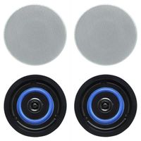 Herdio in Ceiling/in Wall 4 Speaker Set 2 Way 80 Watt for Each Home Ceiling Speakers