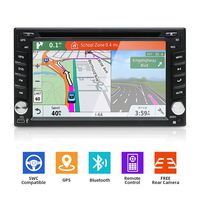 YUNTX Double Din Wince 6.0 Car Navigation Stereo-6.2 inch Car Entertainment Multimedia Radio with FREE Rear Backup Camera,Remote Control,Stylus,DVD/CD/MP3/USB/SD Card/AM/FM