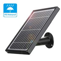 Solar Panel Compatible with YESKAM A3 Wireless Rechargeable Battery Security Camera, IP66 Waterproof Solar Panel with 4m/13ft USB Cable, Non-Stop Power Supply for Wire Free Home WiFi Camera